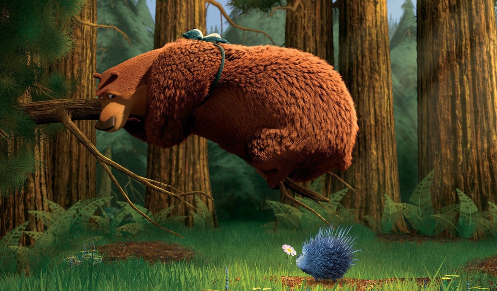 Медведь и ёжик