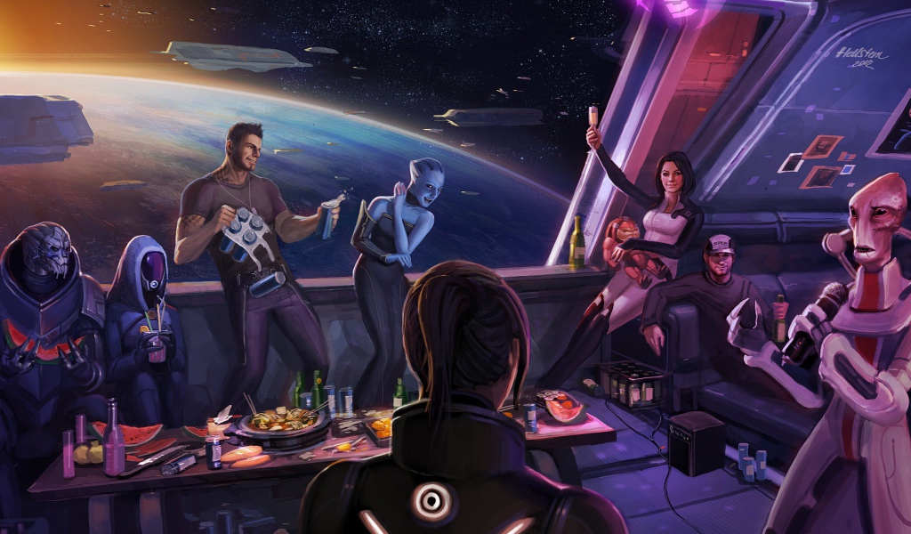 Вечеринка на космическом корабле