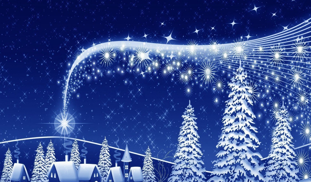 Рождественский рисунок