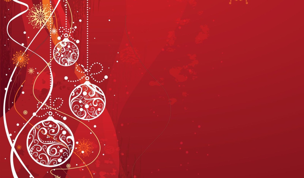 Рождественский красный фон