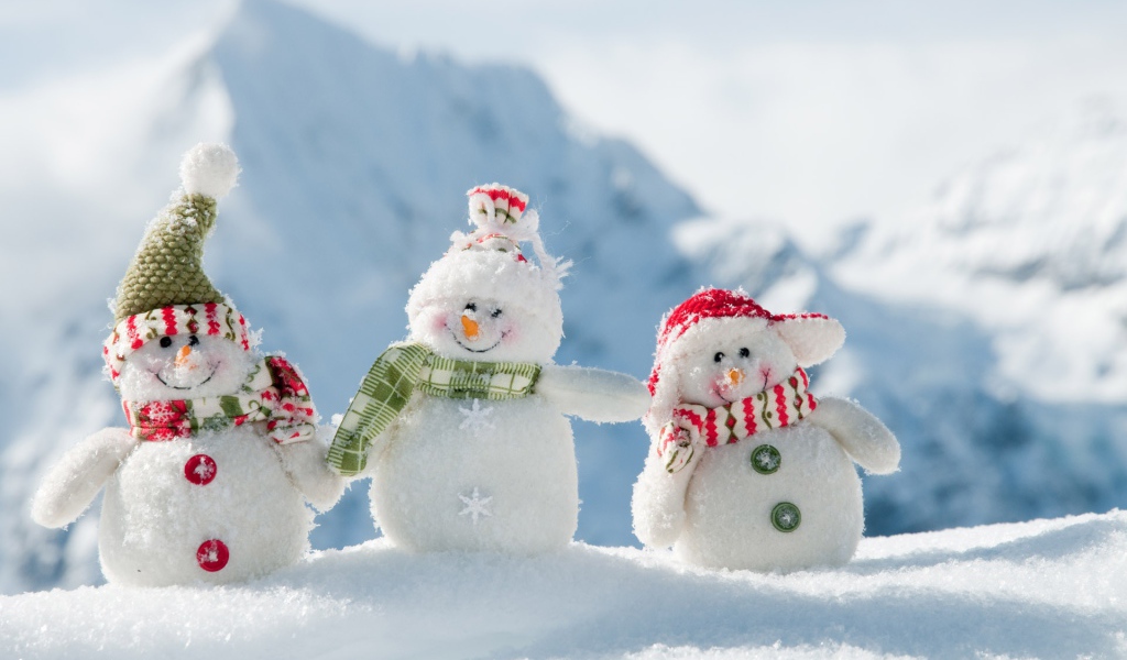 Рождественские снеговики