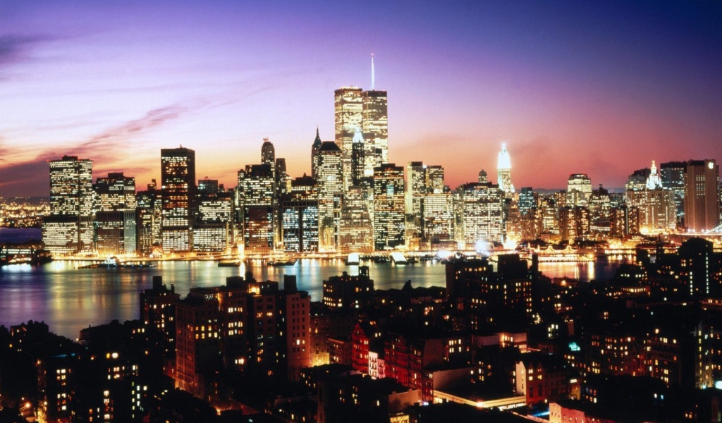 The Evening Lights Of New York