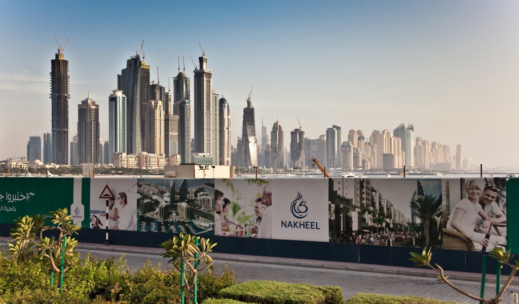 Строительство небоскребов в Дубае