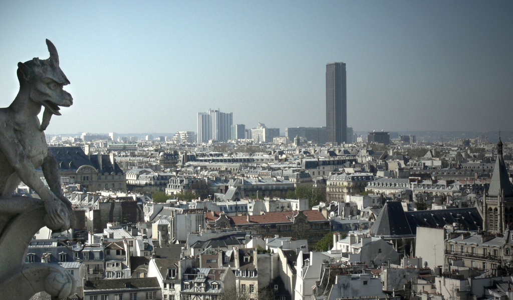 Вид на Париж с высоты