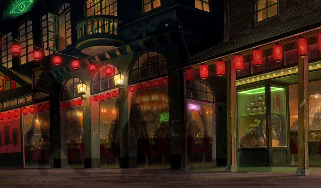 Ночная улица в китае