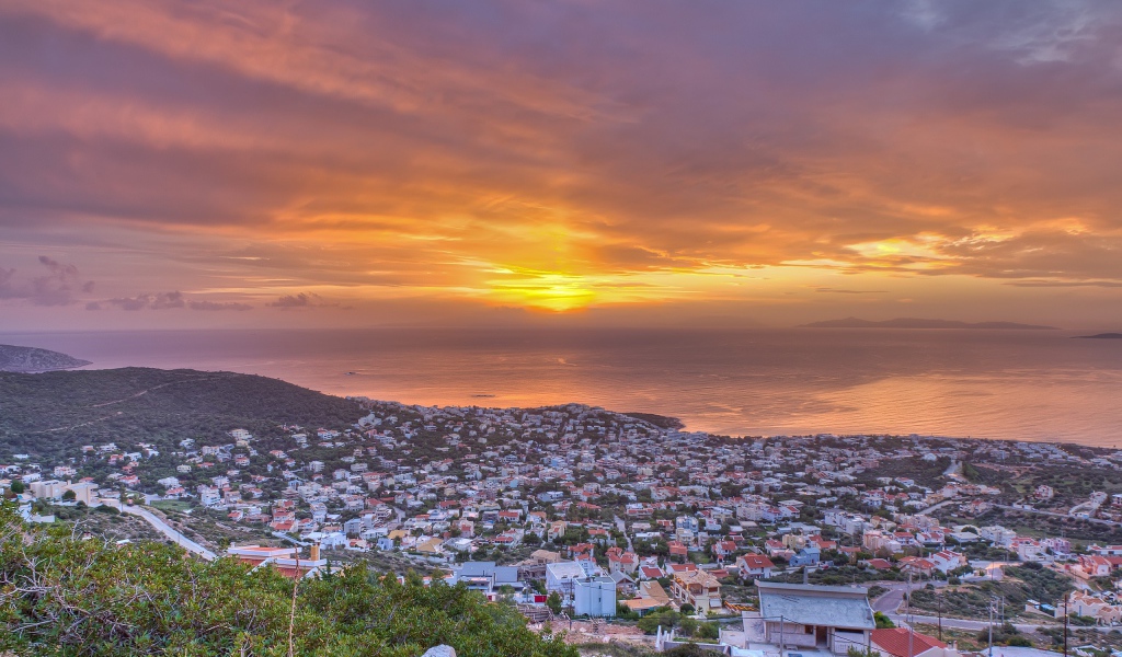 Греческий город у моря