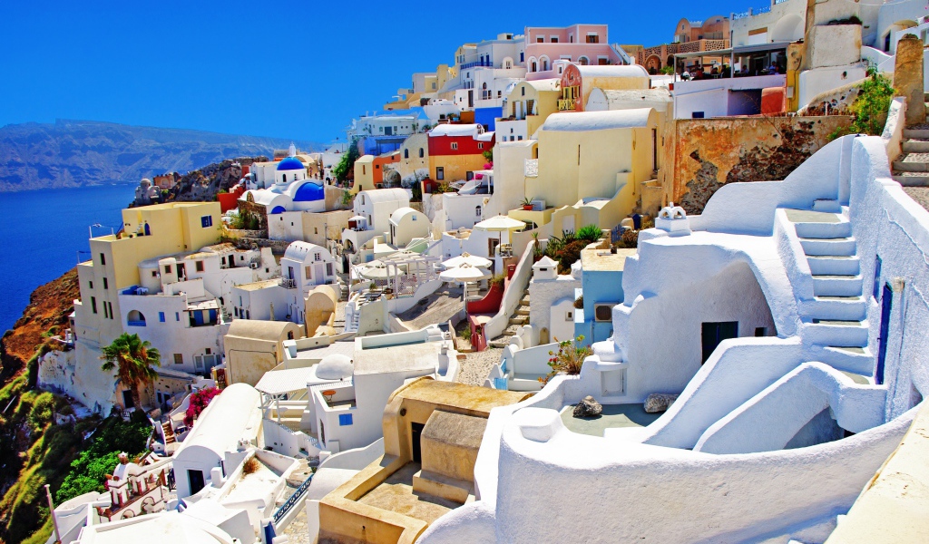 Курортный город в Греции