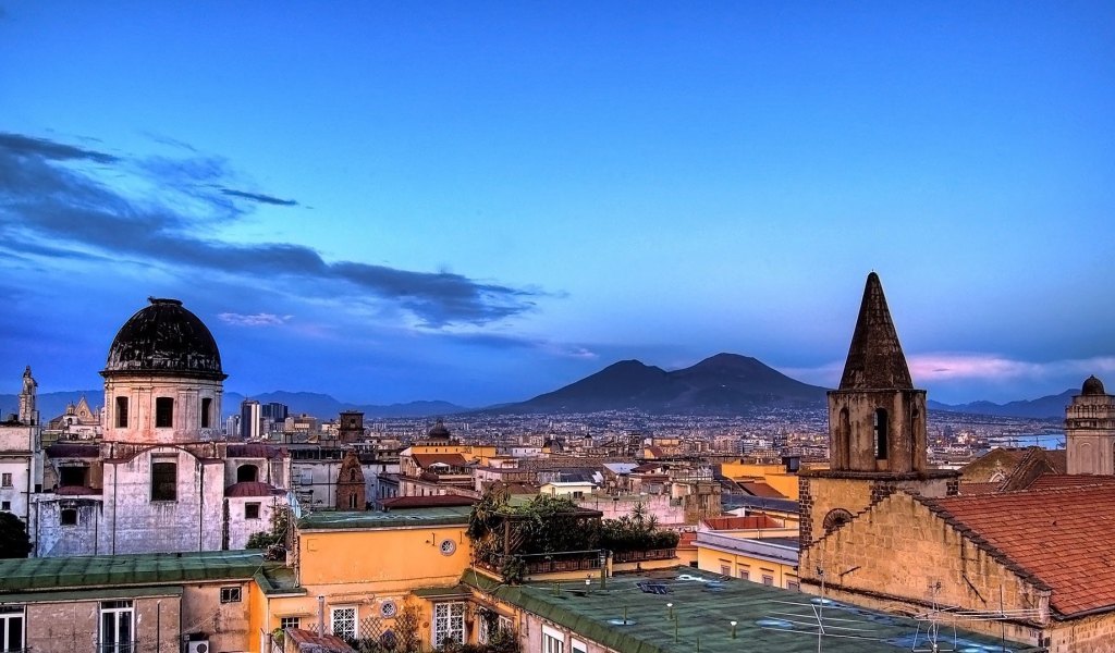 Городской пейзаж с крепостью