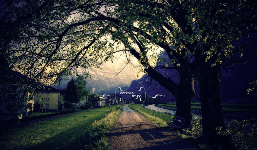 Парк города в горах