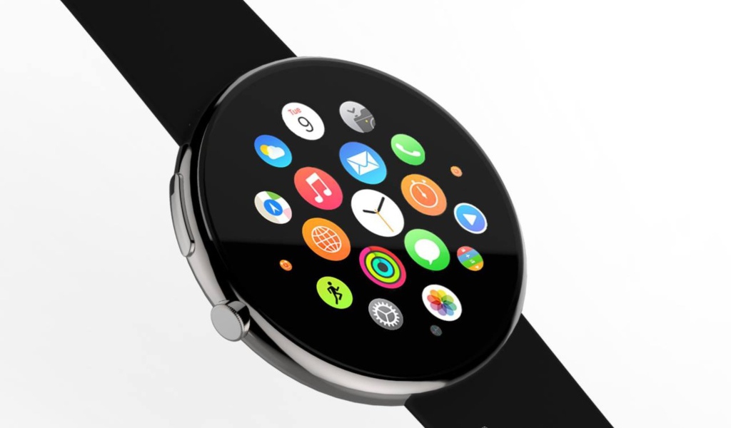 Круглый корпус Apple Watch