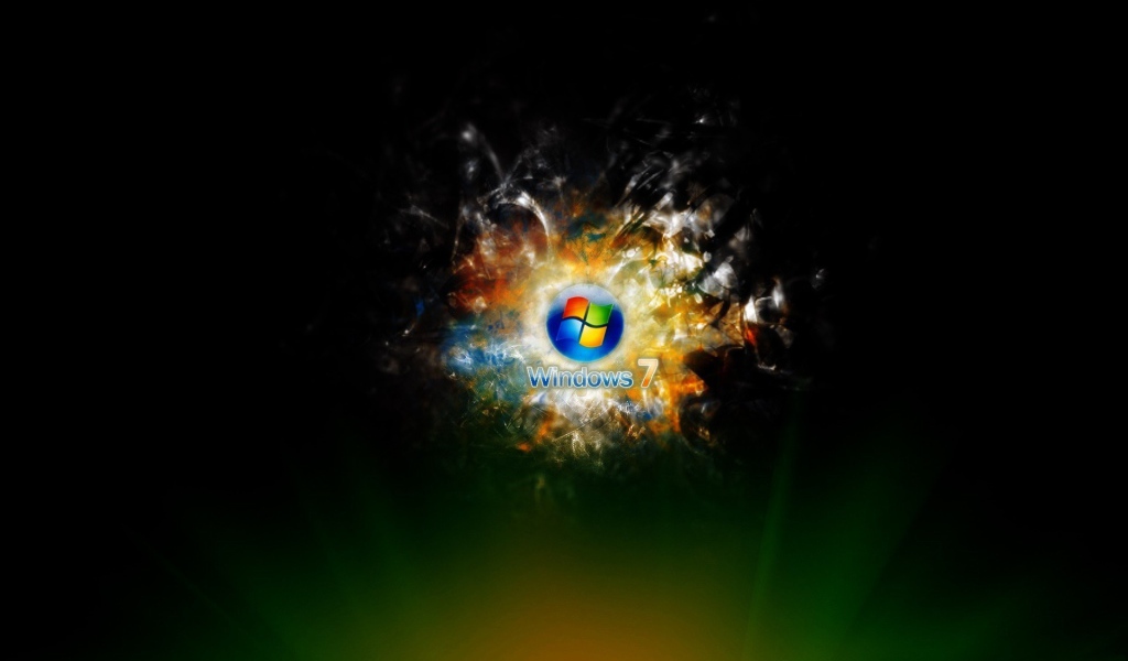 Обои Windows 7 с лучами