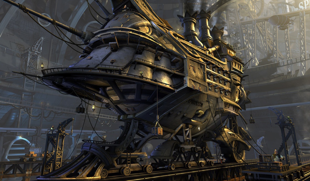 Бронепоезд будущего стимпанк