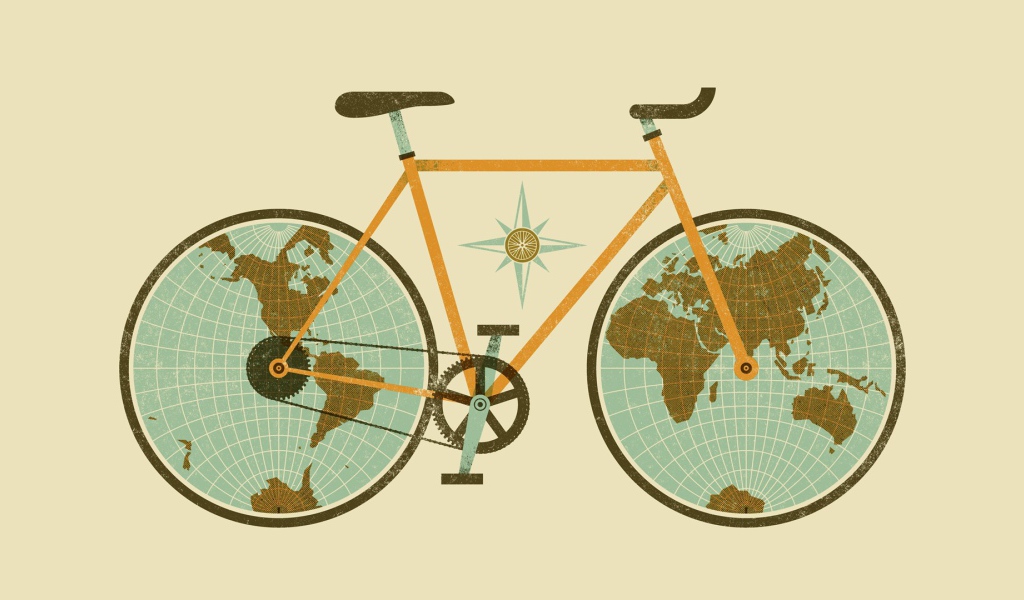 Велосипед земной шар