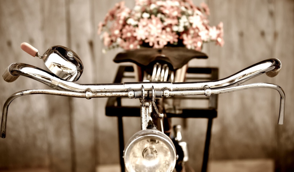Bелосипед с цветами