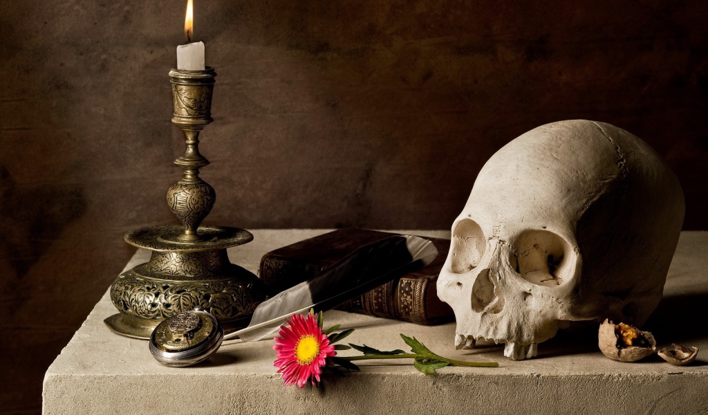 Композиция с черепом