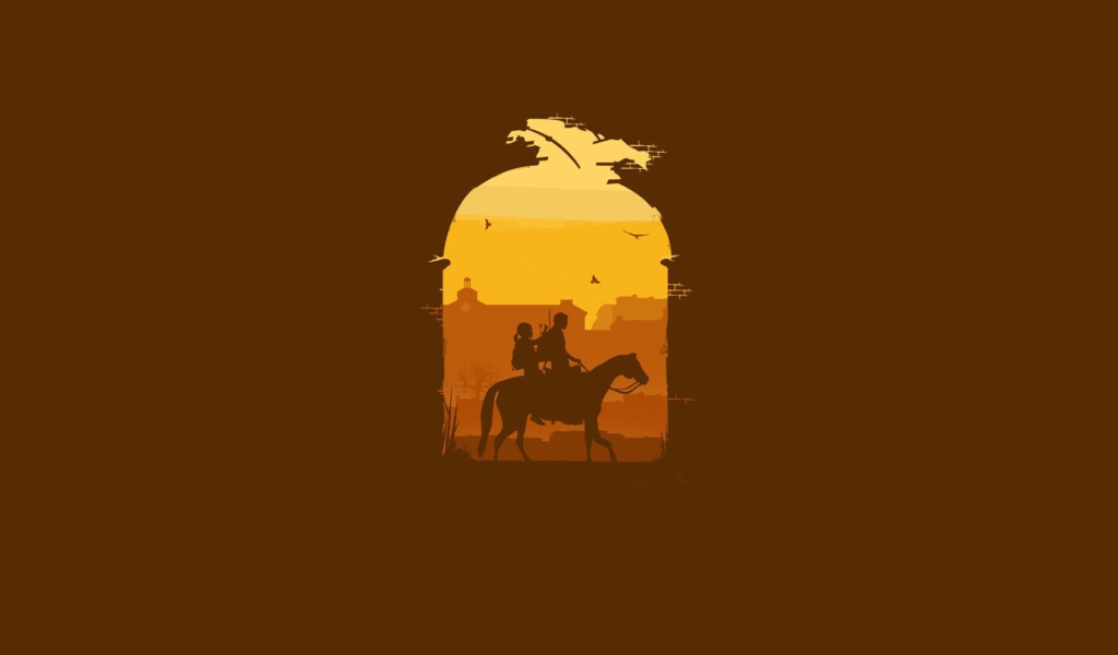 Дочь и отец на коне