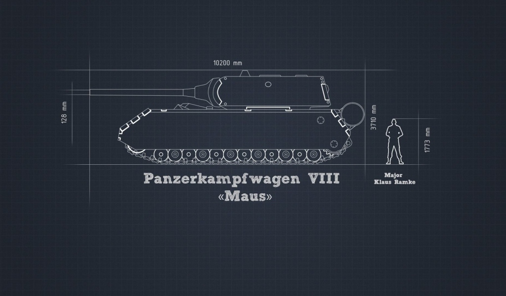 Чертеж танка