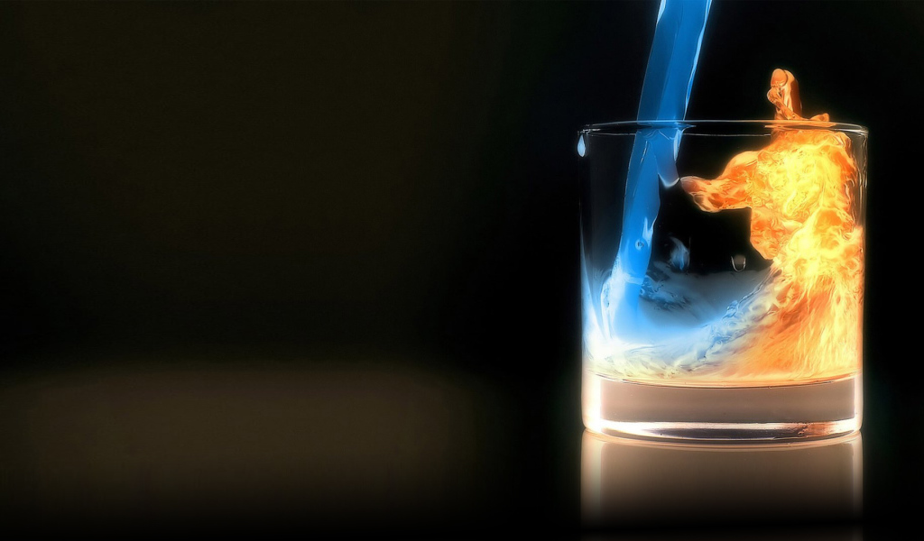 Огонь и вода в стакане