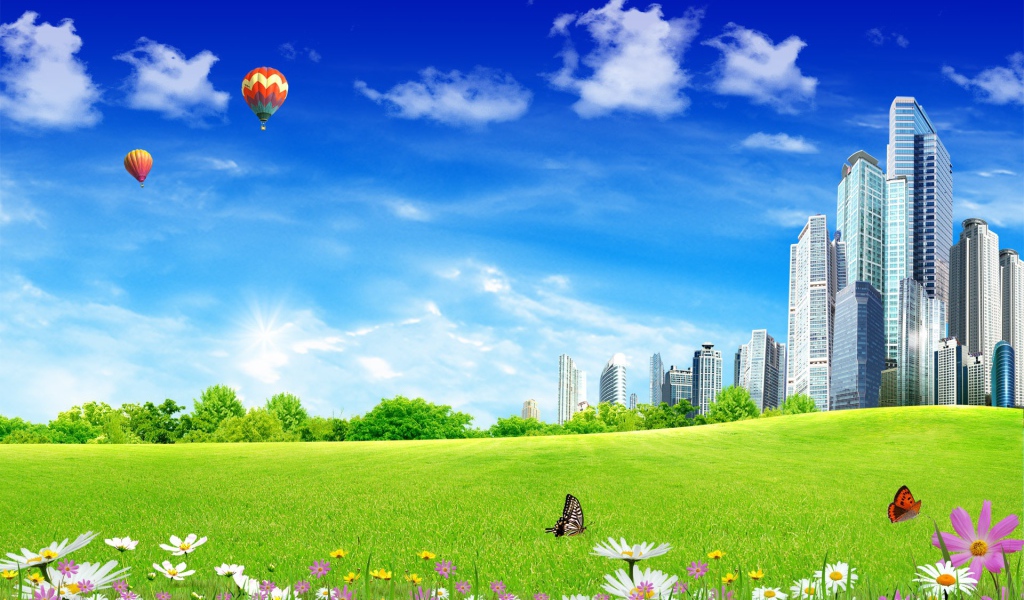 Фантастический город будущего