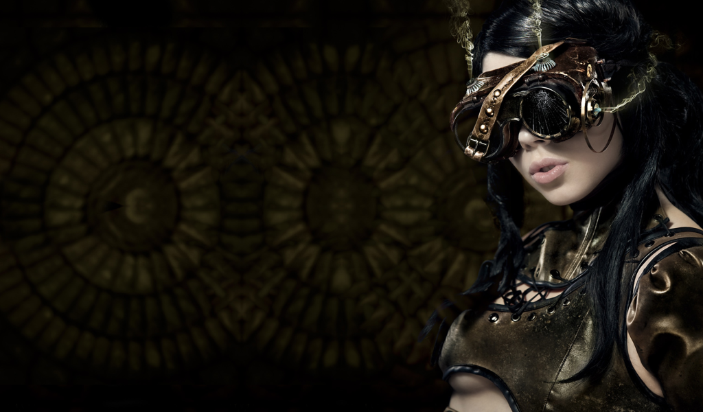 Девушка в очках стимпанк