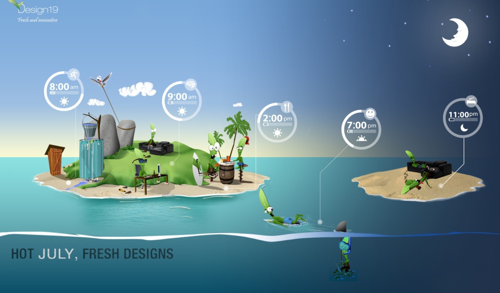 Жаркий месяц июль