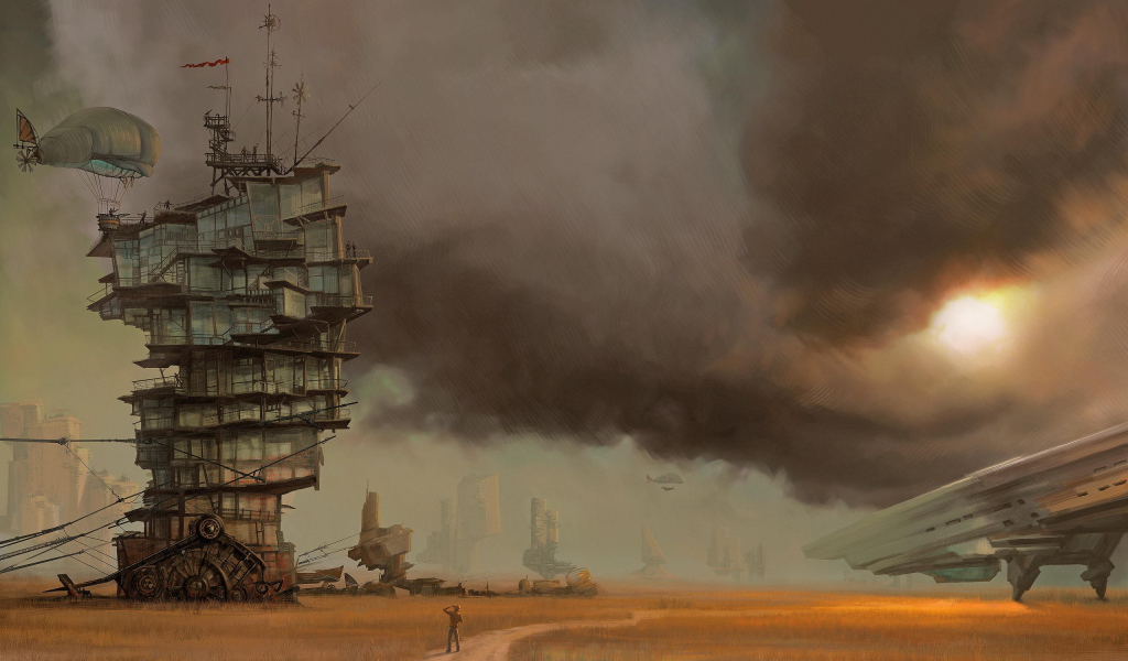 Дом в пустыне стимпанк