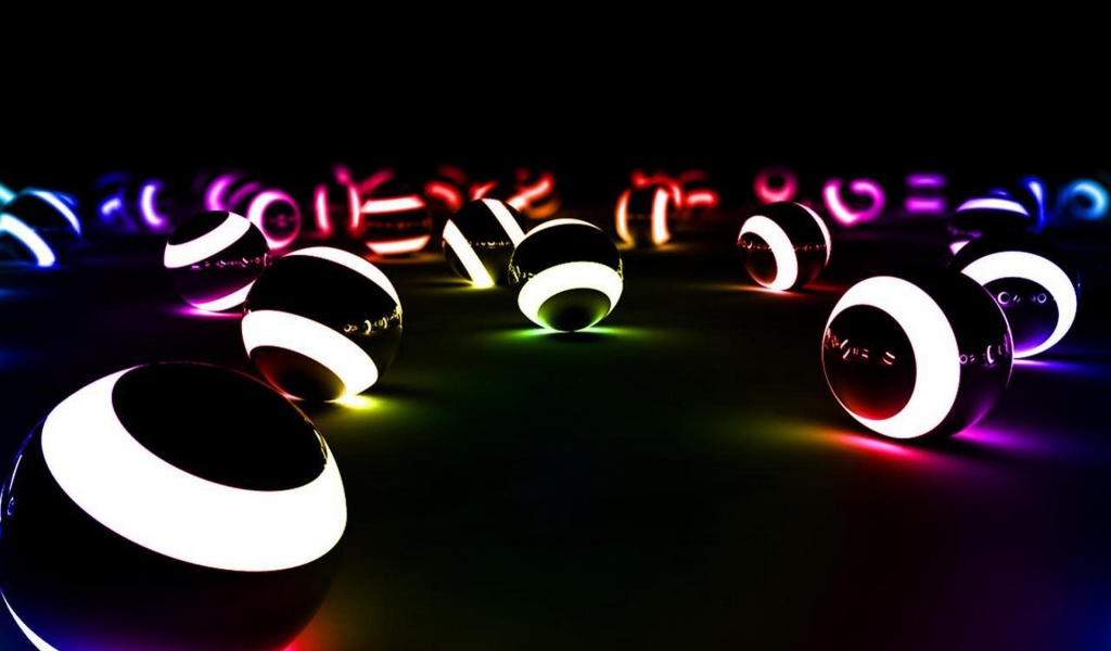 Свет неоновых шаров