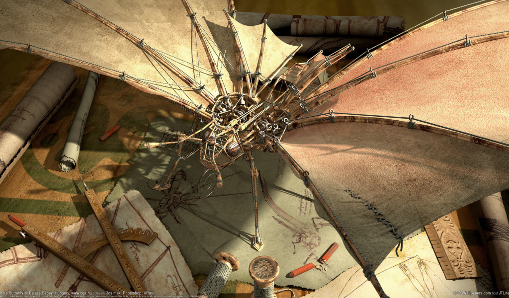 Модель самолета стимпанк