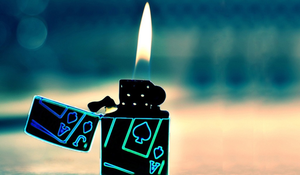 Пламя зажигалки