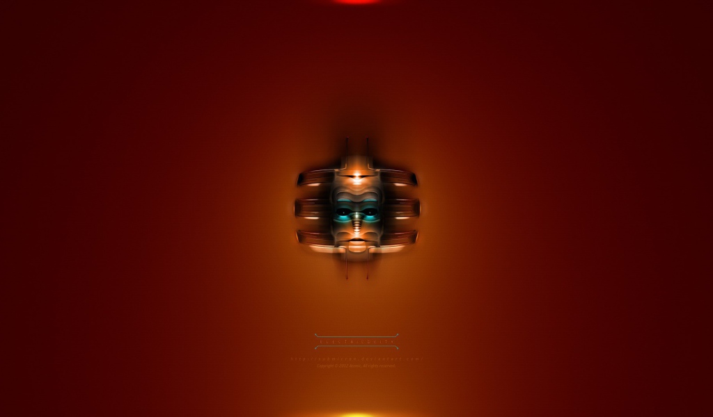 Светильник в виде маски