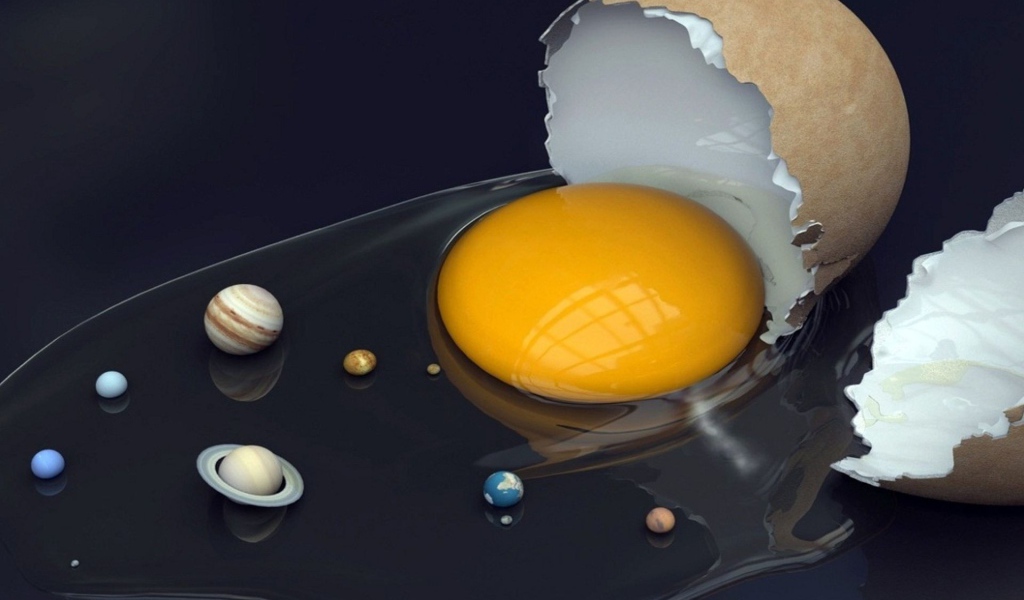 Солнечная система в яйце