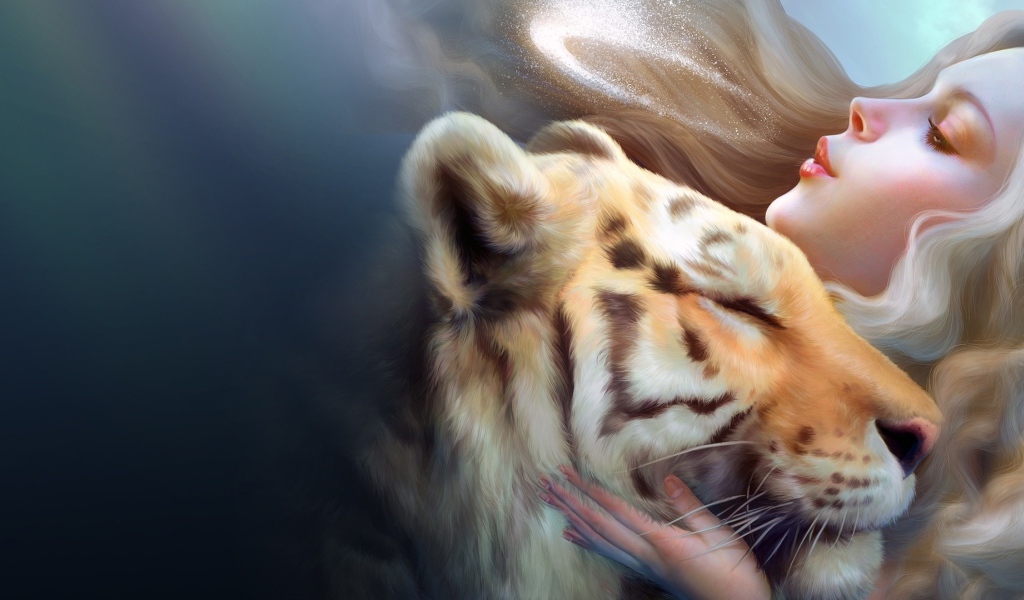 Девушка тигр