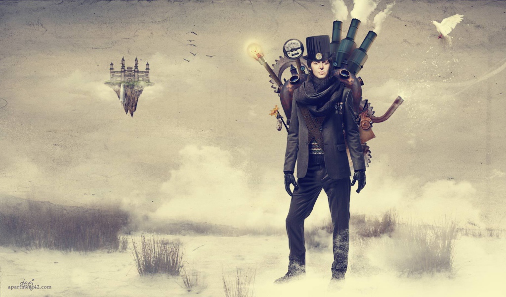 Путешественник в стиле стимпанк