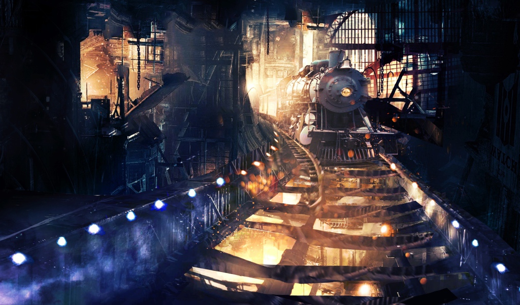 Поезд в тоннеле 