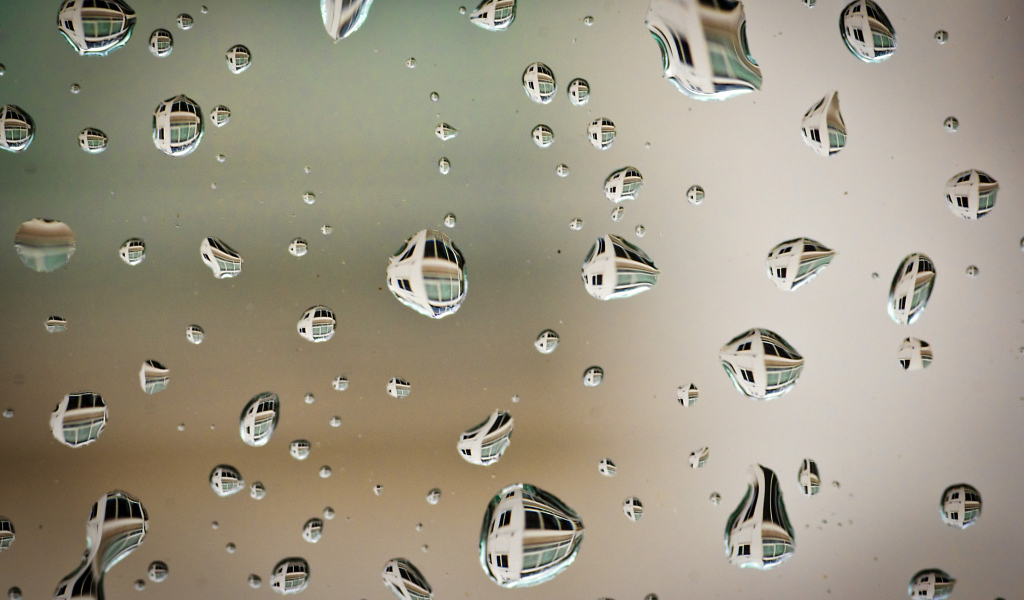 Отражение в каплях