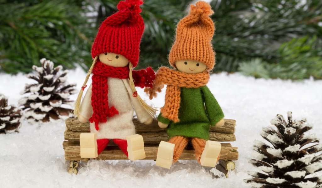 Куклы зимнего леса