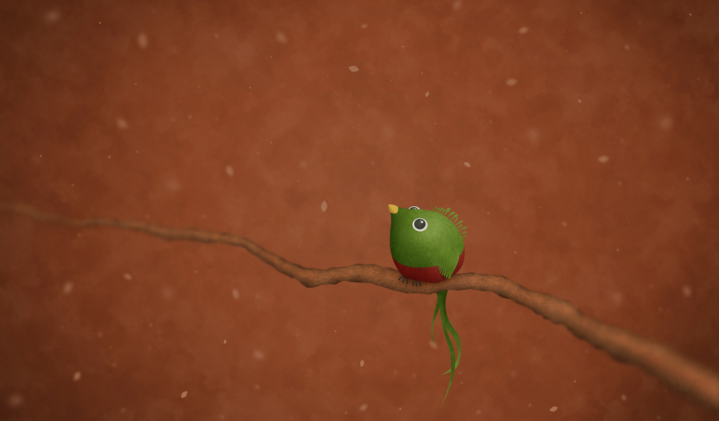 Зеленая птица