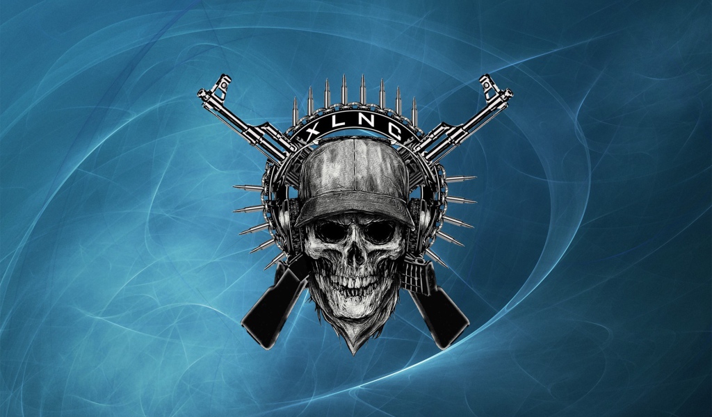 Череп и два автомата