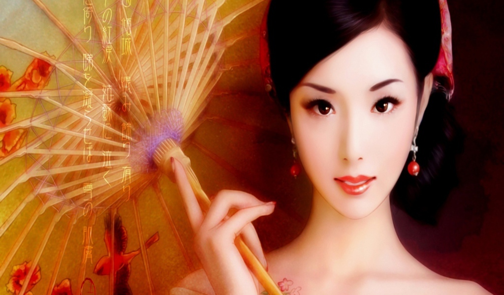 Портрет Японской девушки