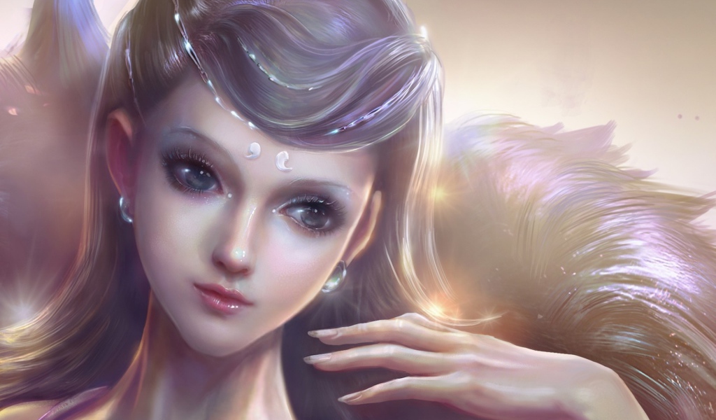 Портрет девушки Ванг Ронг ронг