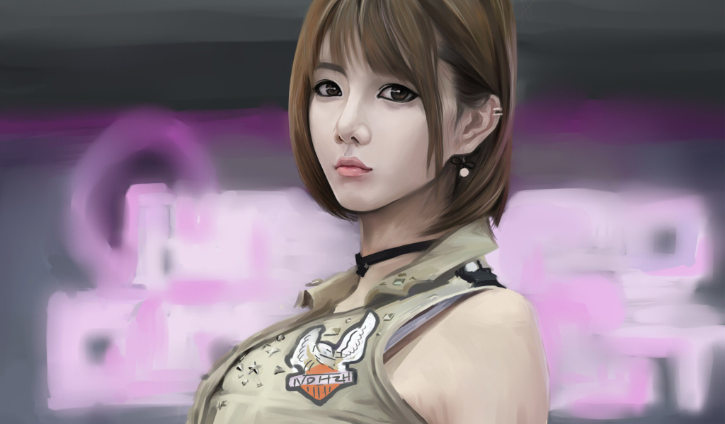 Портрет азиатки