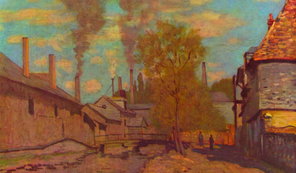 Картина Клода Моне - улица-Сити