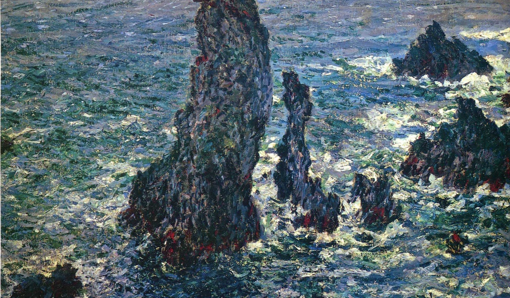 Картина Клода Моне - Скалы