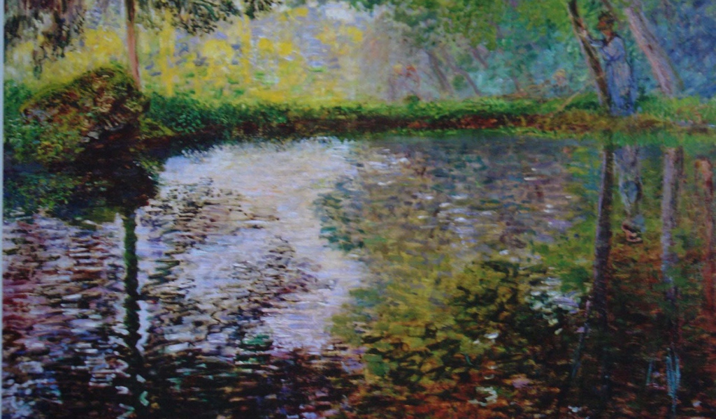 Картина Клода Моне - родникового озера