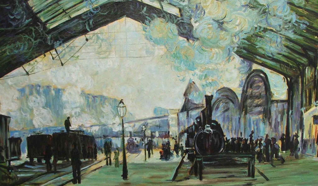 Картина Клода Моне - Вокзал