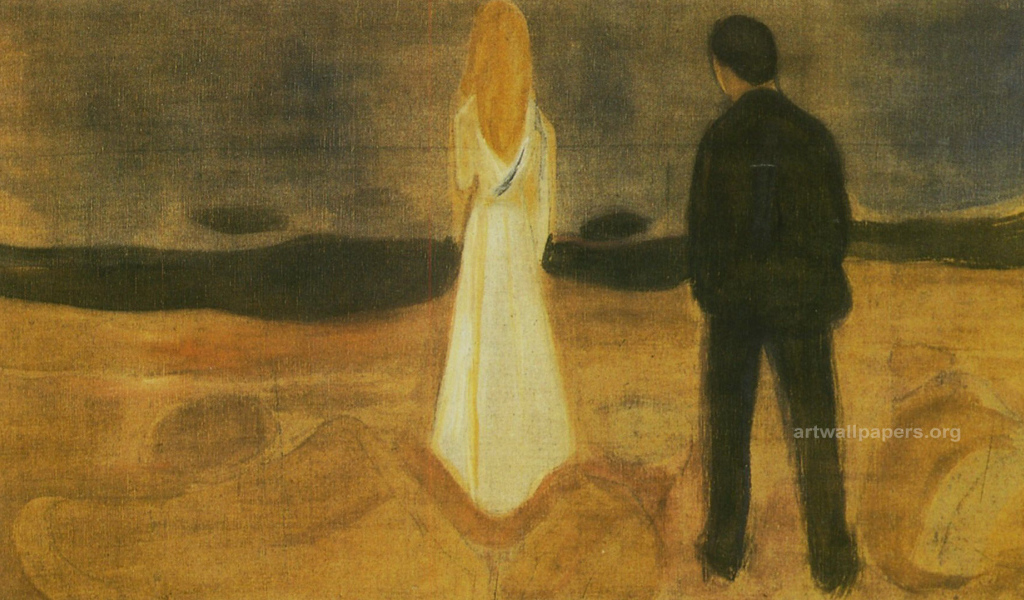 Картина Эдварда Мунка - Темный закат