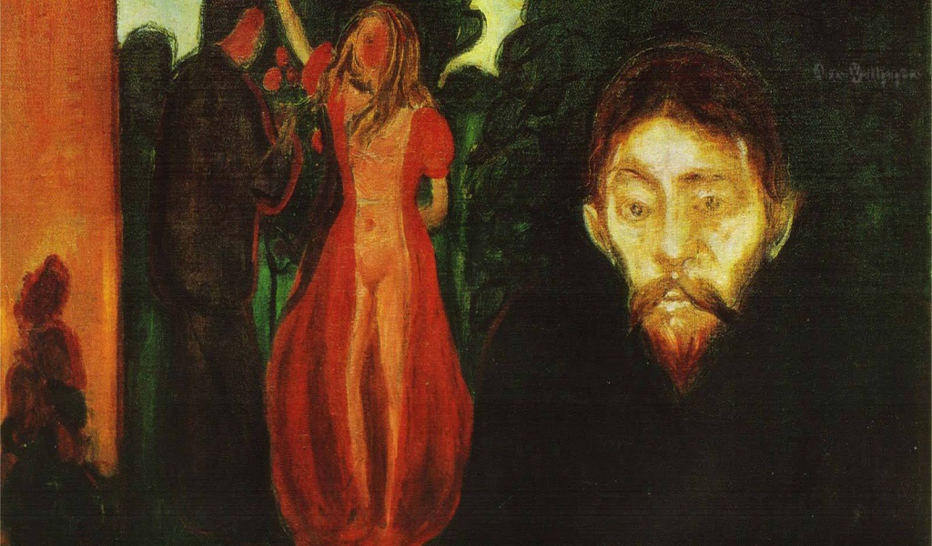 Картина Эдварда Мунка - Ревнивый человек