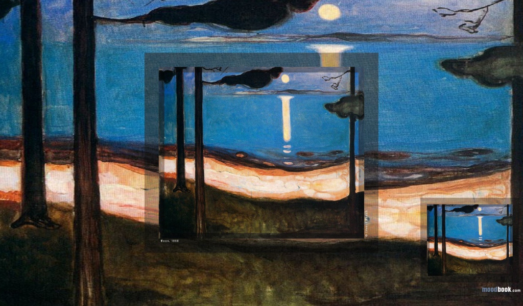 Картина Эдварда Мунка - Луна