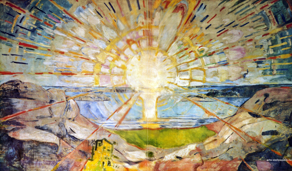 Картина Эдварда Мунка - Восход