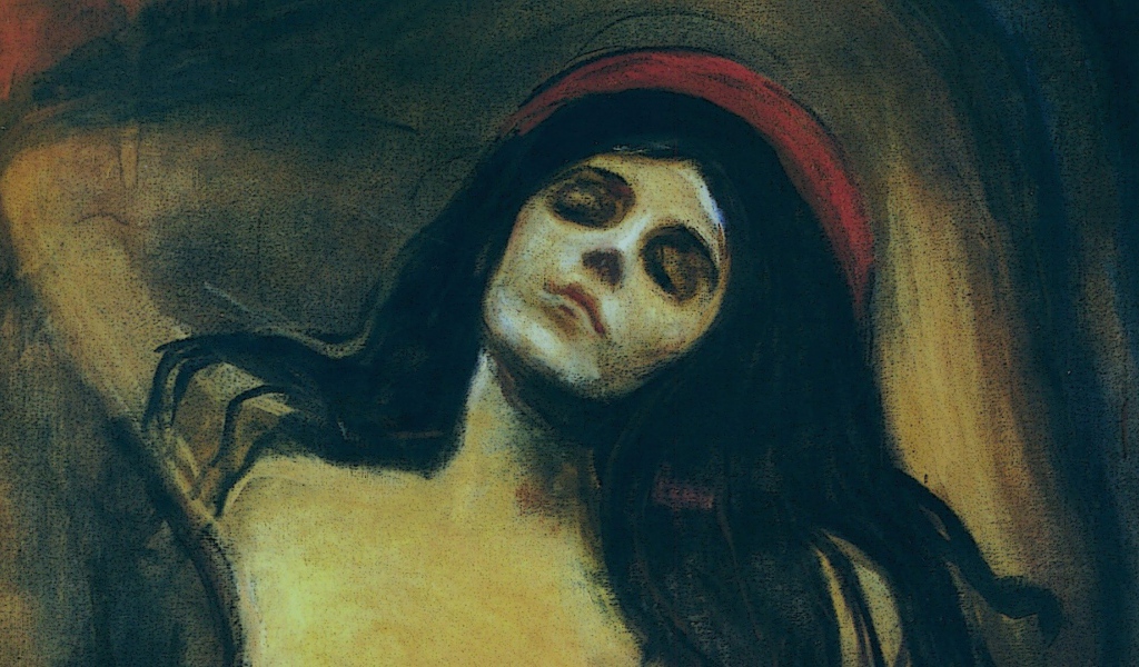 Painting Edvard Munch - Woman asleep